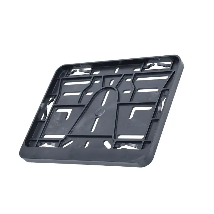 Support plaque d'immatriculation moto noir — vue 3