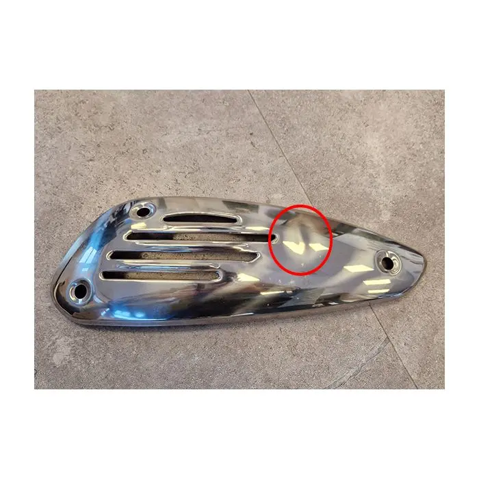 Protection de pot d'échappement Piaggio Original Chrome Fly 4T-4V Liberty 4T RST LX Primavera 4T-4V 8454655