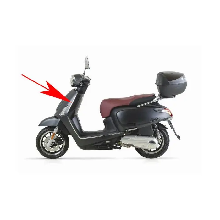 Kymco 오리지널 크롬 레그 가드 좌측 장식 스트립 64314-acc1-e10-f1p