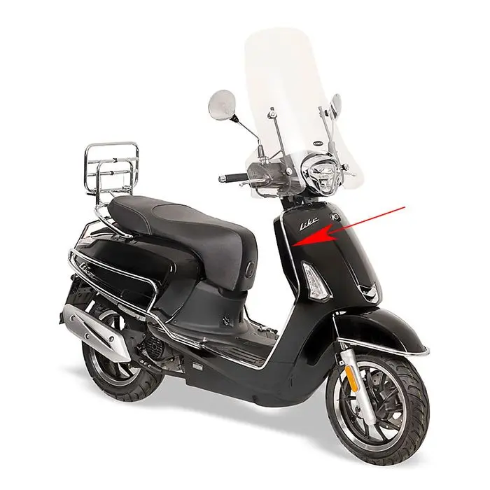 اصل Kymco آرائشی پٹی فرنٹ رائٹ لیگ پروٹیکٹر کروم 64313-acc1-e10-f1p
