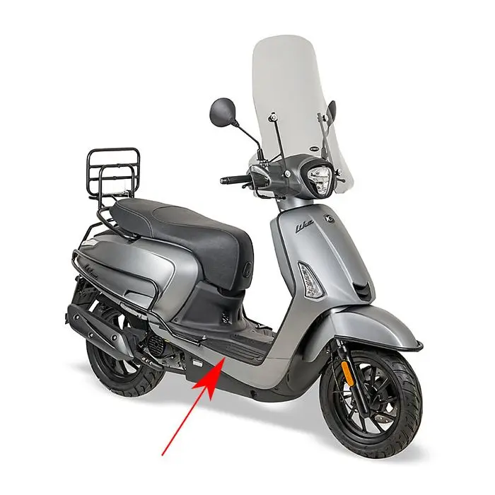 شريط زخرفي لدرج القدم الأيمن Kymco Original أسود غير لامع New Like 64317-ACC1-E10-66P