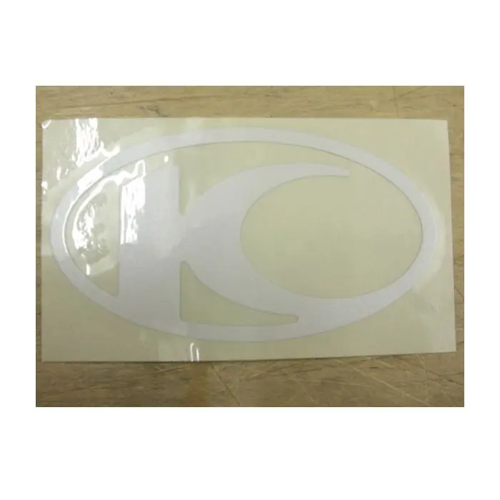 Originaler Kymco Aufkleber Logo Beinschutz weiß 86700-ldc8-e70-t01