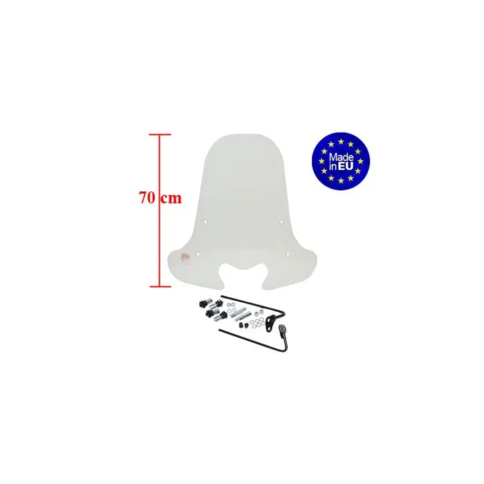 Windschild Regia Höhe 70 cm klar Vision 4T 2012 mit Montagesatz