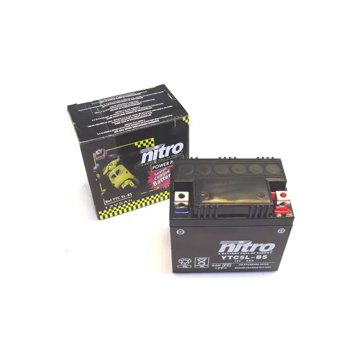 Batterie Nitro NTC5L-BS/YTC5L-BS Nass/Gel Peugeot/Kymco