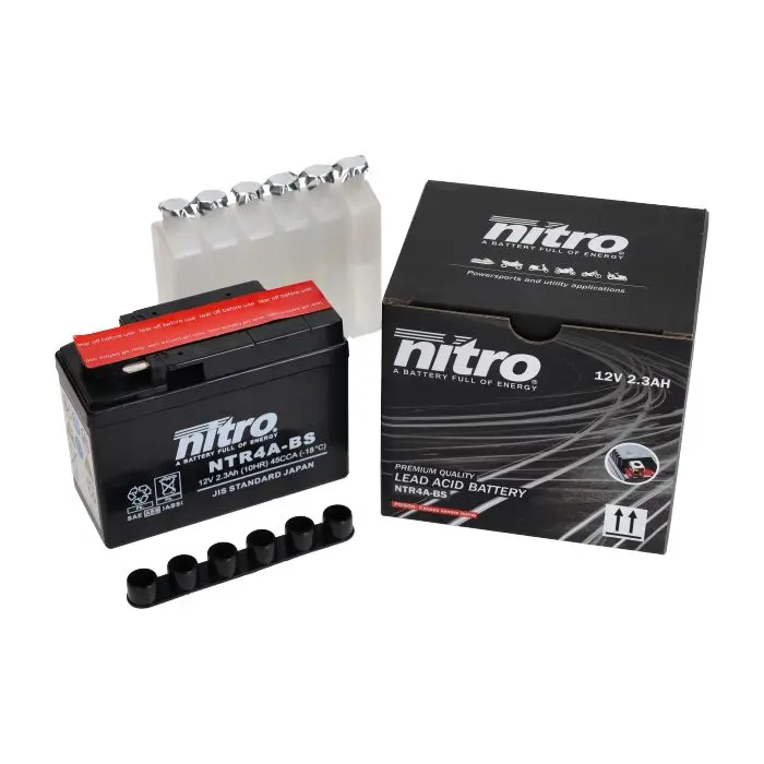 Nitro Batterie NTR4A-BS/YTR4A-BS 12V wartungsfrei 2,3 Ah