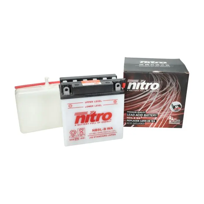 Batterie Nitro nb9l-b/yb9l-b et4, fly 4t, jet force, liberty 4t, Pure jet, Runner 180cc 2t