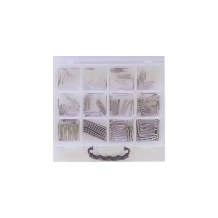 Goupille fendue boîte assortie 12 tailles 300 pcs