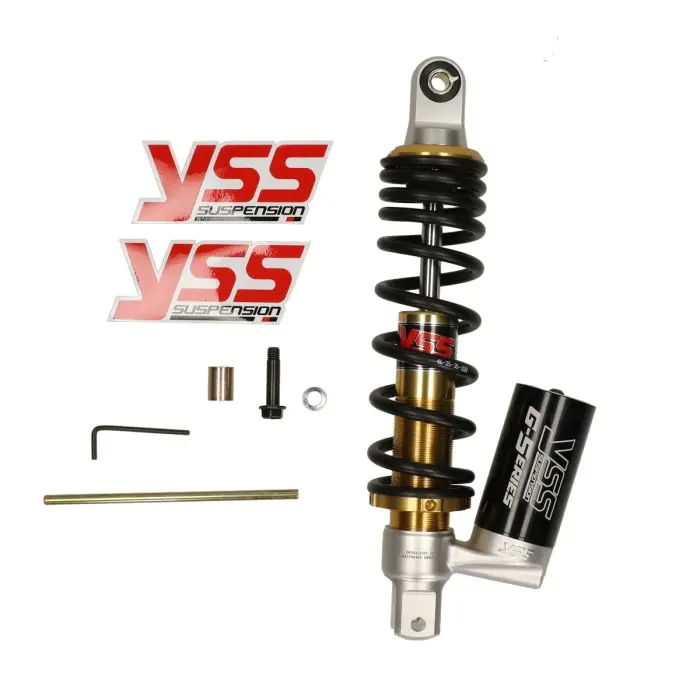 YSS G سیریز 310mm بلیک/گولڈ گیس ریزر وائر شاک ایبزاربر Minarelli Peugeot کے لیے