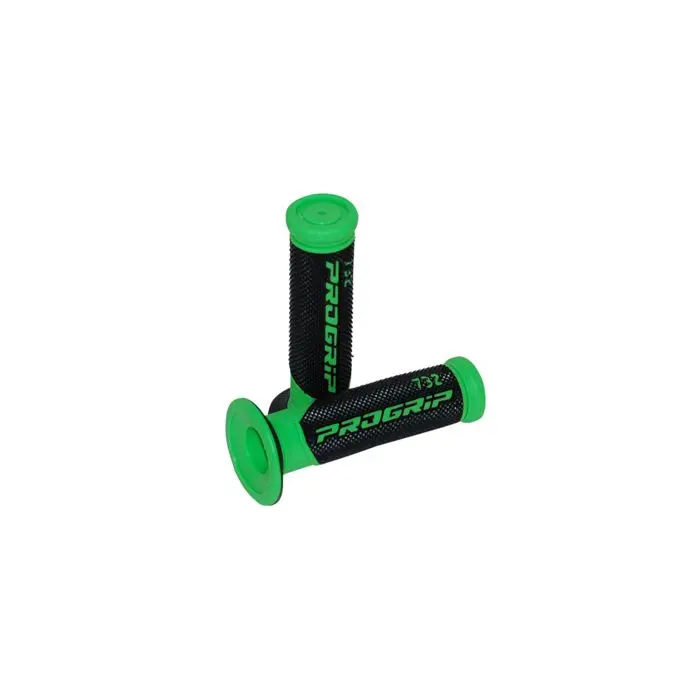 Progrip 블랙/그린 스쿠터 그립 732