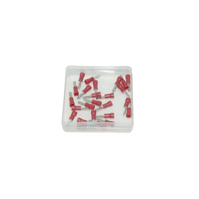 플랫 수전단자 2.80 mm 레드 25개입