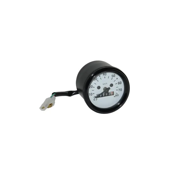Compteur kilométrique 60 mm cadran blanc 80 km/h Puch Maxi Tomos Camino