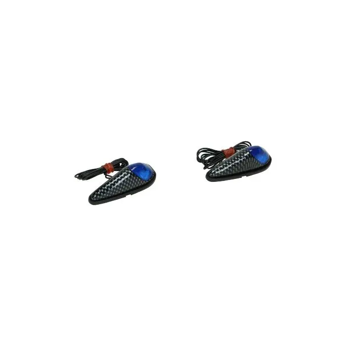 LED照明 DMP 12V ユニバーサル カーボン/ブルー/ホワイト 2個セット