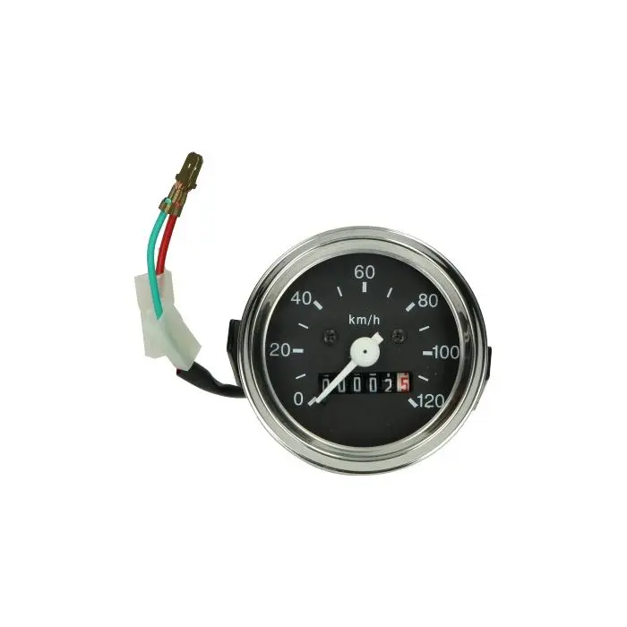 스피드미터 120 km/h 60 mm 크롬 림