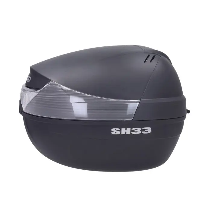 Topcase Shad SH33 schwarz 33L mit Trägerplatte für Scooter-Maxiscooter (Fassungsvermögen 1 Integralhelm + Zubehör) (l43xh31xp42cm) (D0B33200) — Ansicht 7
