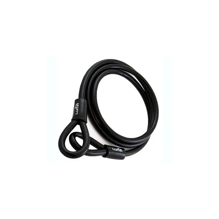 Luma spiral 1,8 m sort styrelås