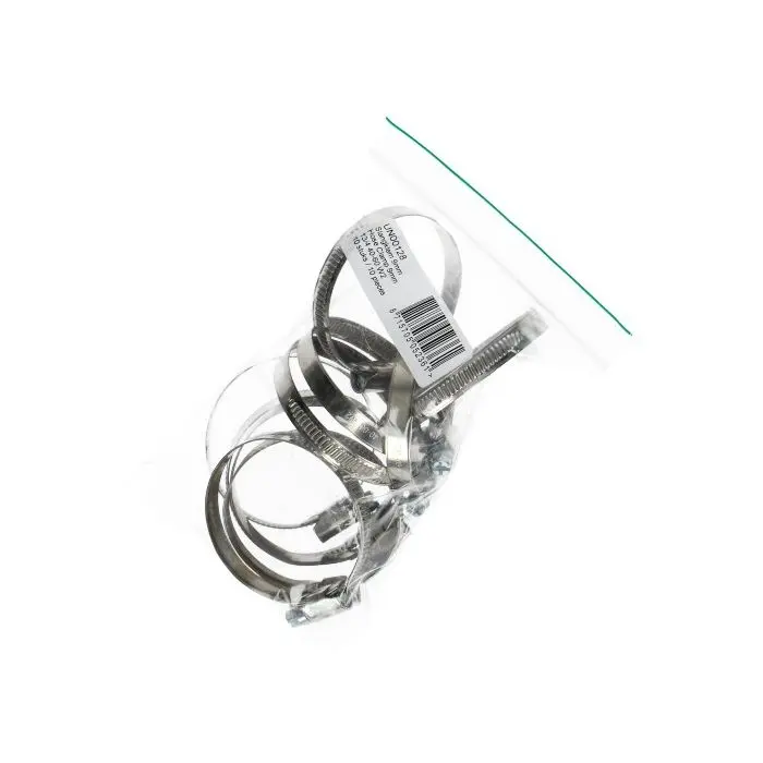 Colliers de serrage à visser w2 acier inoxydable 40-60mm 10pcs