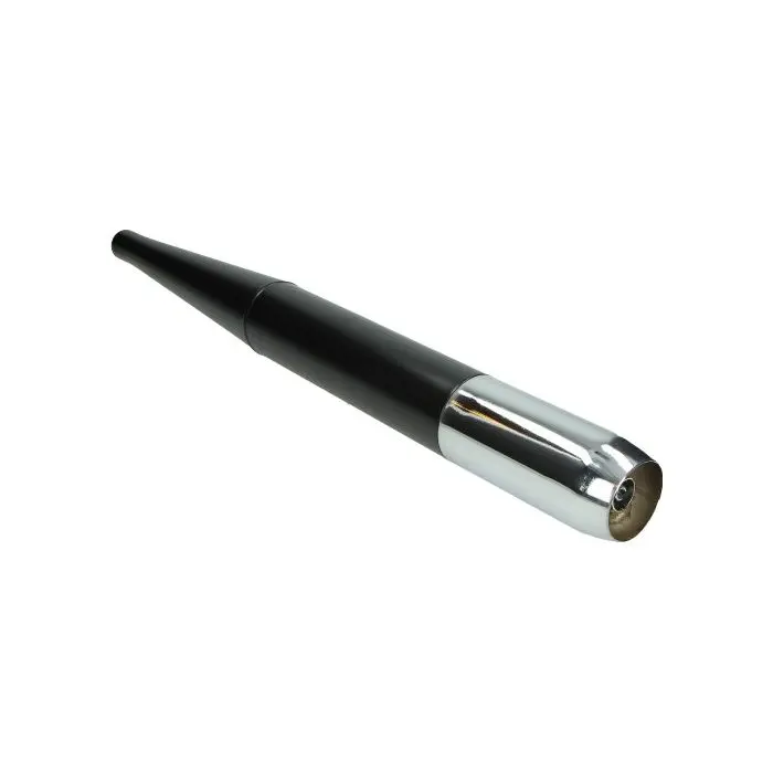 Silencieux universel 32 mm noir/chrome amortisseur