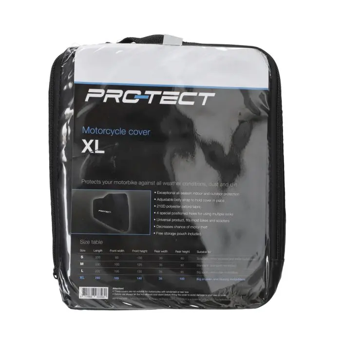 প্রোটেক্টিভ কভার Pro-Tect লার্জ XL কালো ইঞ্জিন