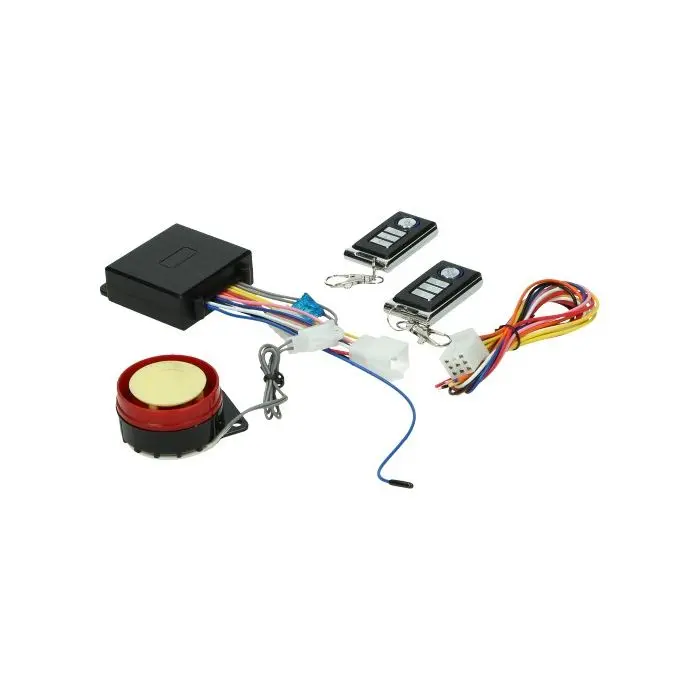 Universal 5-position alarm with remote control for motorcycle and scooter