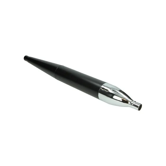 Silencieux échappement cigare 28 mm noir/chrome universel (fabriqué dans l'UE)