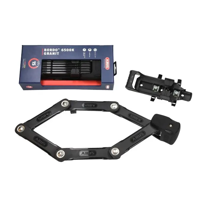 Abus 2つ星+折り畳み式ロック (ファットバイク用) 85cm fatbike 6500/85