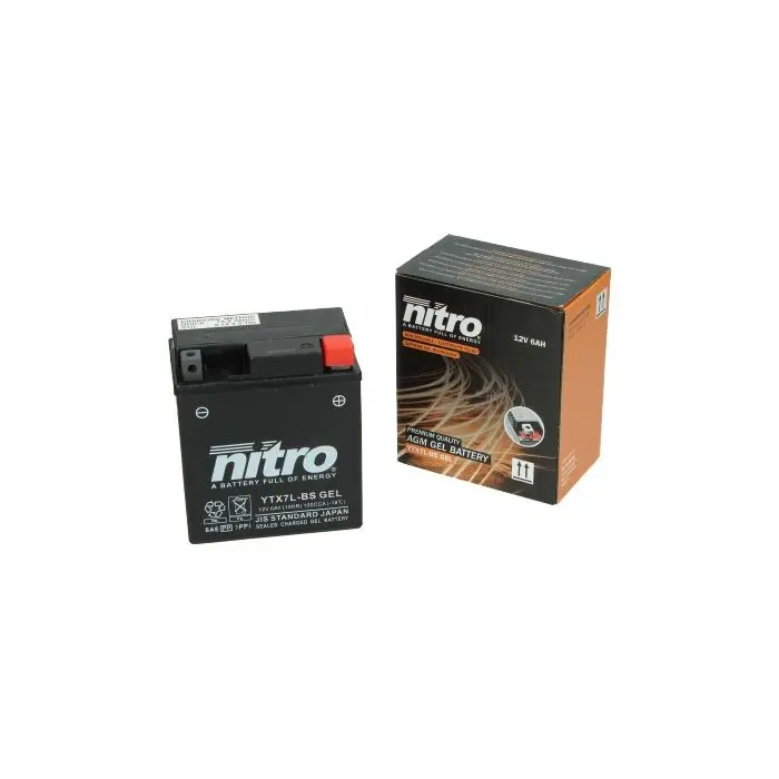 Batterie Nitro ntx7l-bs/ytx7l-bs Blei-Gel euro-4/5 liberty IGET, Primavera, sprint, zip 4t