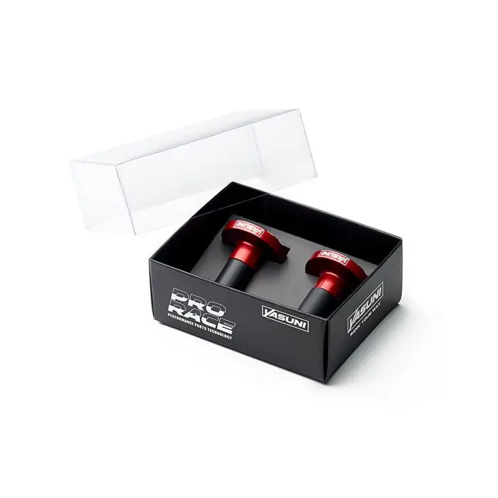 Embout de guidon Yasuni aluminium CNC 28,6 mm rouge
