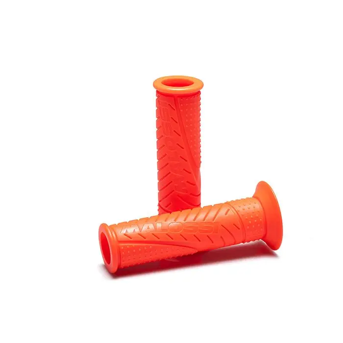 Poignées Malossi MHR extrémité ouverte course fluor orange 6918701.O0