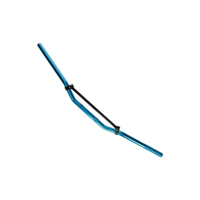 Guidon DMP + barre supermotard bleu aluminium