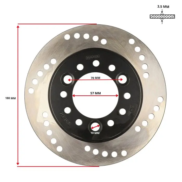 قرص فرامل قابل للتكيف niu n-series، N1S خلفي (خارجي 180 مم - داخلي 58 مم - 3 فتحات) -selection P2R