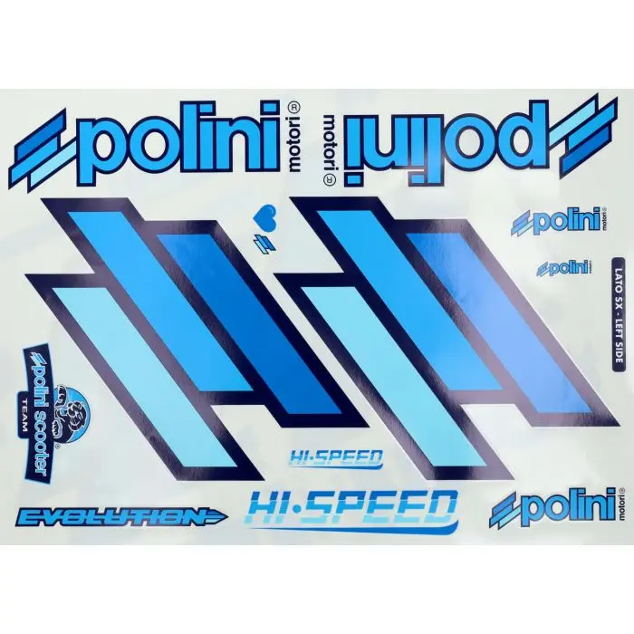 Stiker Polini tim 48x34cm biru 24pcs