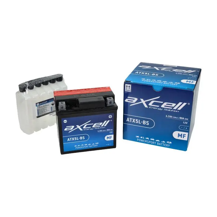 بطارية Axcell atx5l-bs/ytx5l-bs لدراجات dink, kisbee, people, speedfight 3 4t, sr2000 ditech, super-9, v-clic, vitality