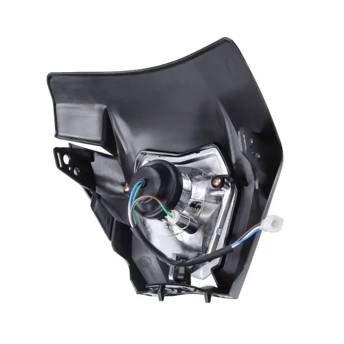 Headlight visor with enduro lighting black — view 2