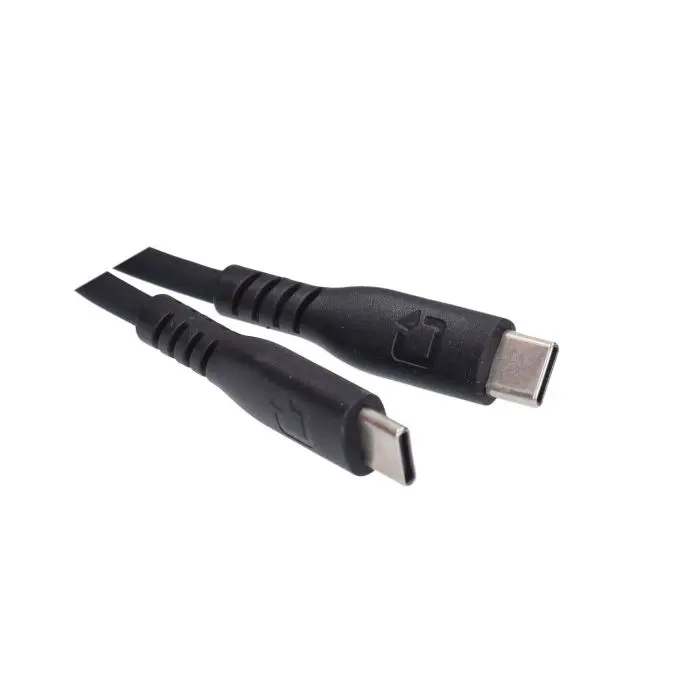 Kabel pengisian Optiline silikon USB Type-C 150 cm hitam 91791 — tampak ke-4