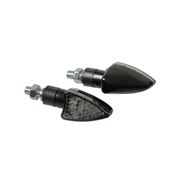 Δείκτης Lampa ηλεκτρονικός κατευθυντικός 12V βέλος-2 μαύρο/καπνιστό 90114