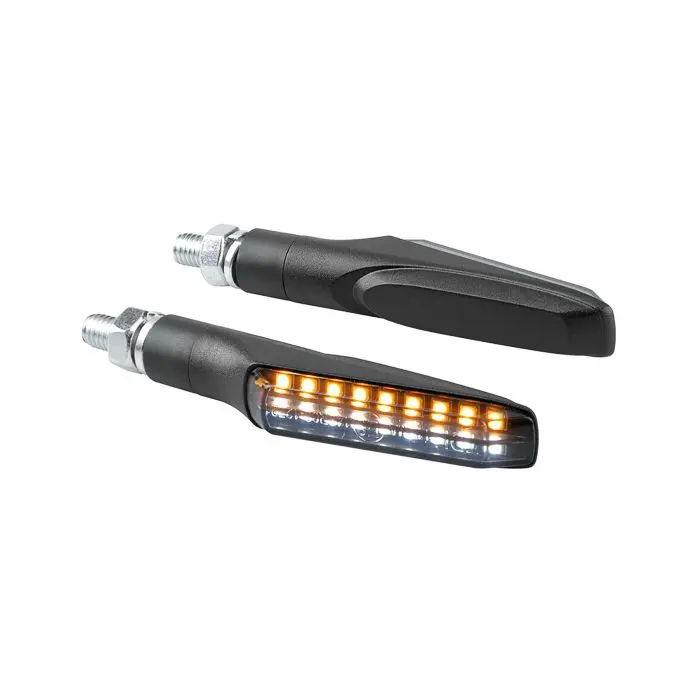 Clignotant Lampa LED 12V feux de jour avec approbation électronique noir 91624