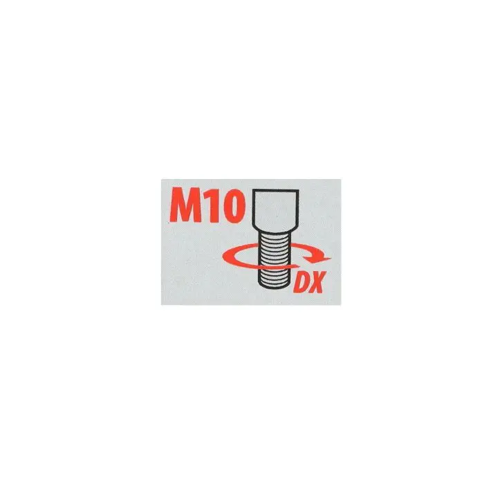 램파 90538 오른쪽 나사산 M10 블랙 미러 연장 어댑터