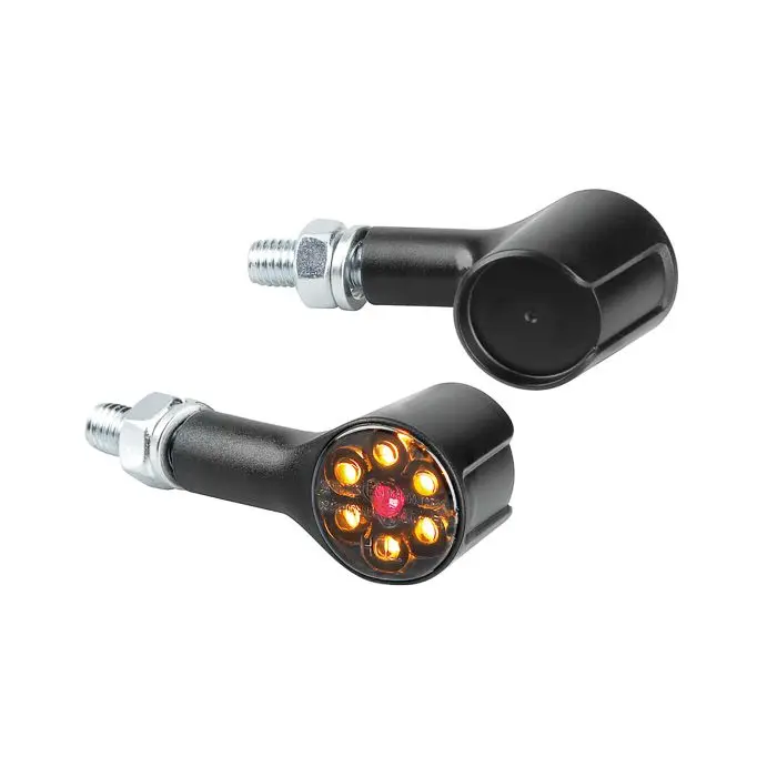 Blinker + Rückleuchte Lampa mit LED-Linse schwarz 91625