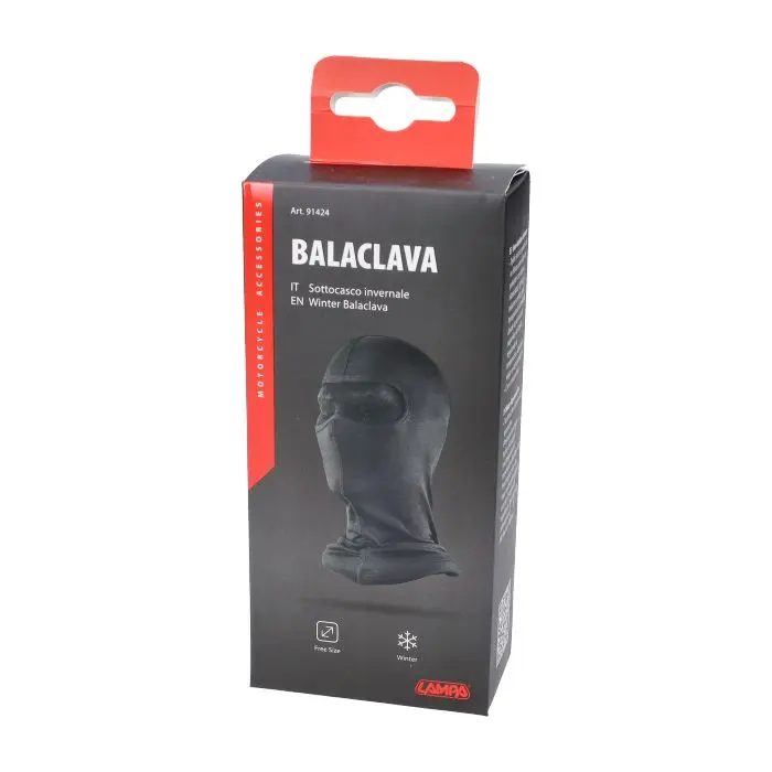 Cagoule Lampa visage complet microfibre noir 91424