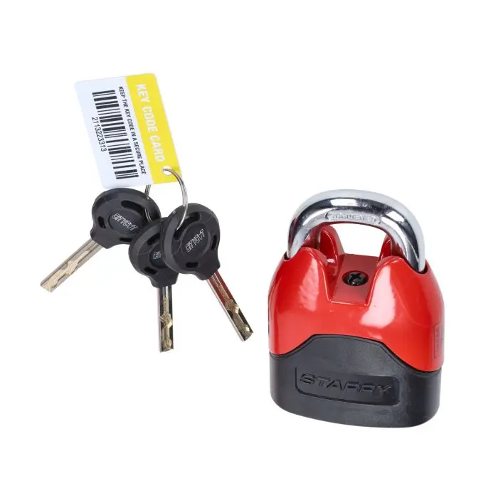 Kettenschloss Citycat + 4-Sterne Vorhängeschloss 120 cm