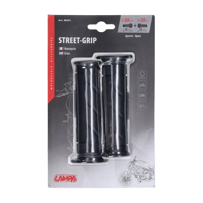 Poignées Lampa universelles adhérence rue noir 90531