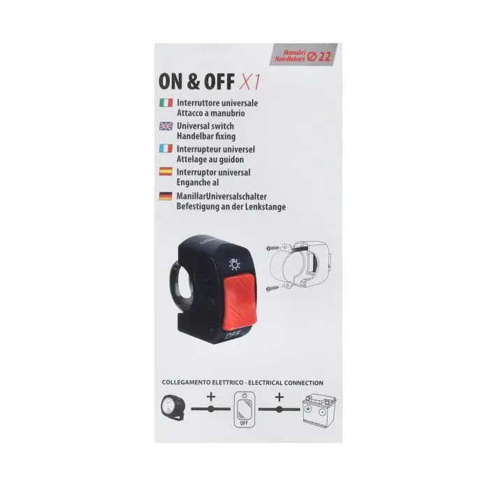 Lampa Schakelaar voor schijnwerper aan/uit stuurbeugel 10 ampère 91726