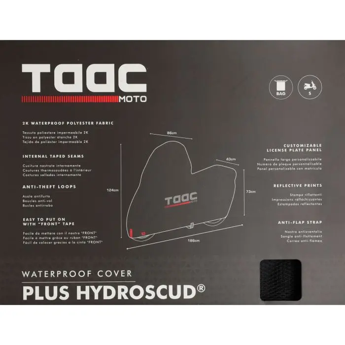 Чехол защитный taac scooter plus hydroscud 124x186x73 s черный