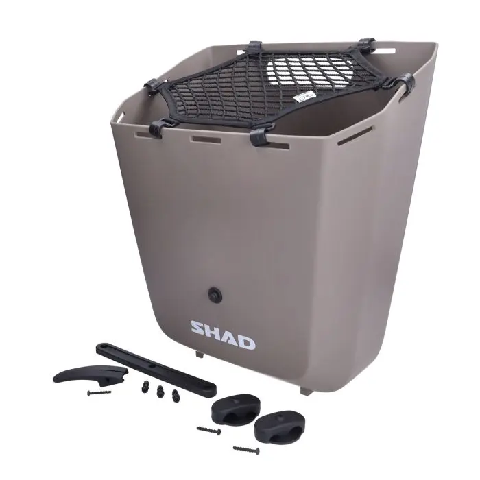 شاڈ فکسڈ پلاسٹک سائیڈ پیینیرز 20L کریم فیٹ بائیک