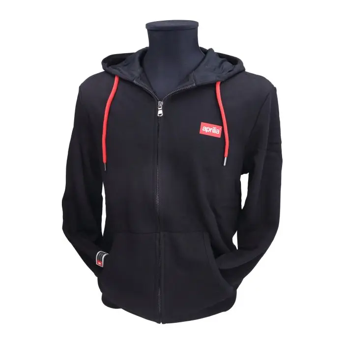 Original Aprilia Kapuzenpullover Größe L schwarz 6076290m03b