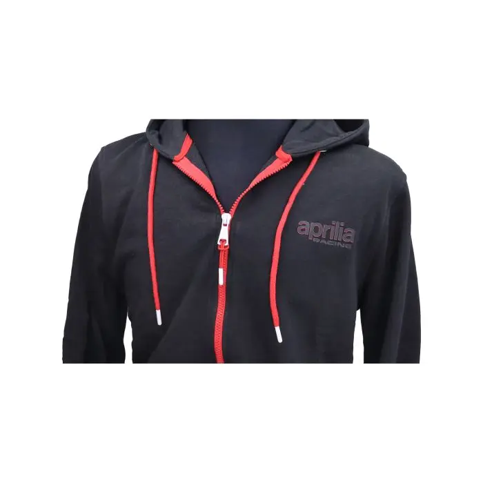 Sweat à capuche Aprilia original Course L noir/rouge 607899m03b