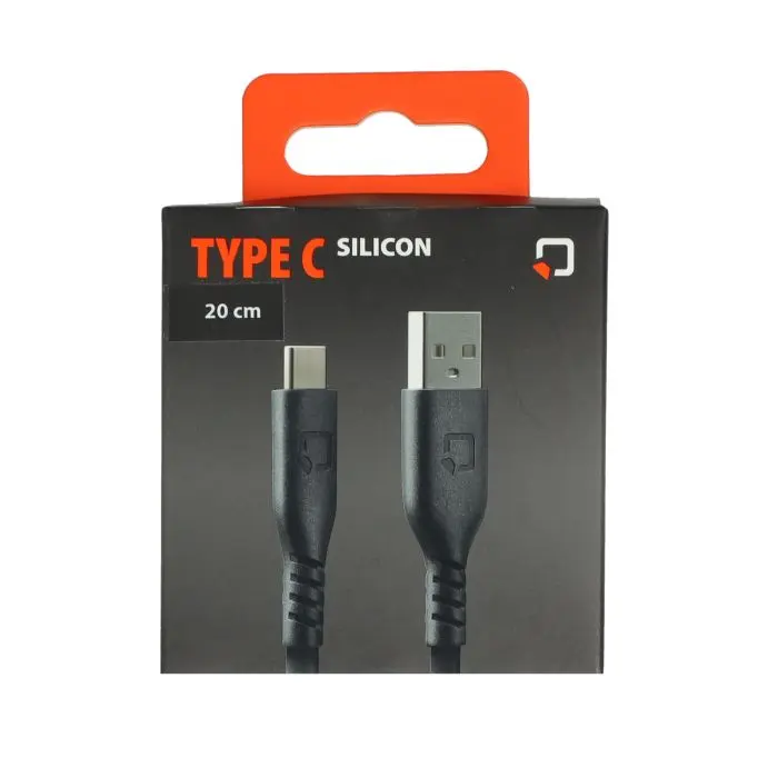 Lampa silicone opladningskabel USB type A til USB type C 20 cm 91786 — 2. billede