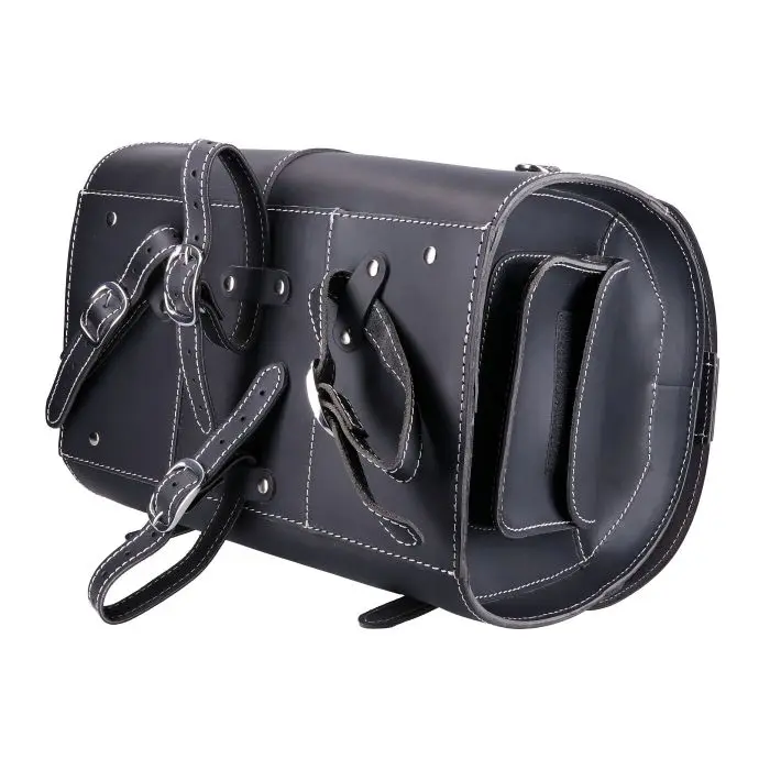 Maßgefertigter Leder-Topcase Vespa schwarz Primavera/Sprint/LX/S