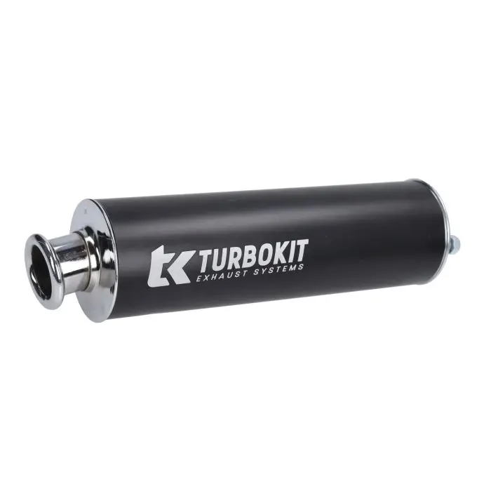 Silencieux Turbokit aluminium 3 boulons 60 mm noir