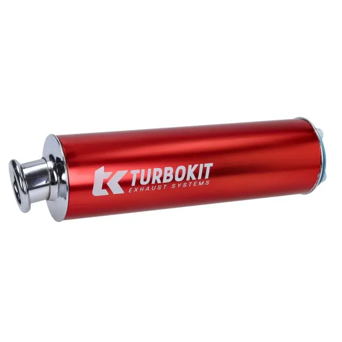 Silencieux Turbokit aluminium 3 boulons 60 mm rouge